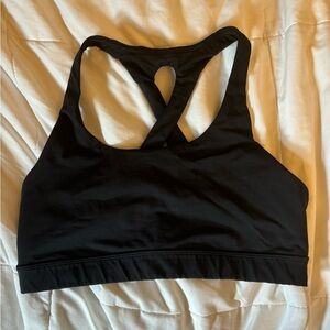 Black lululemon size 8 sports bra